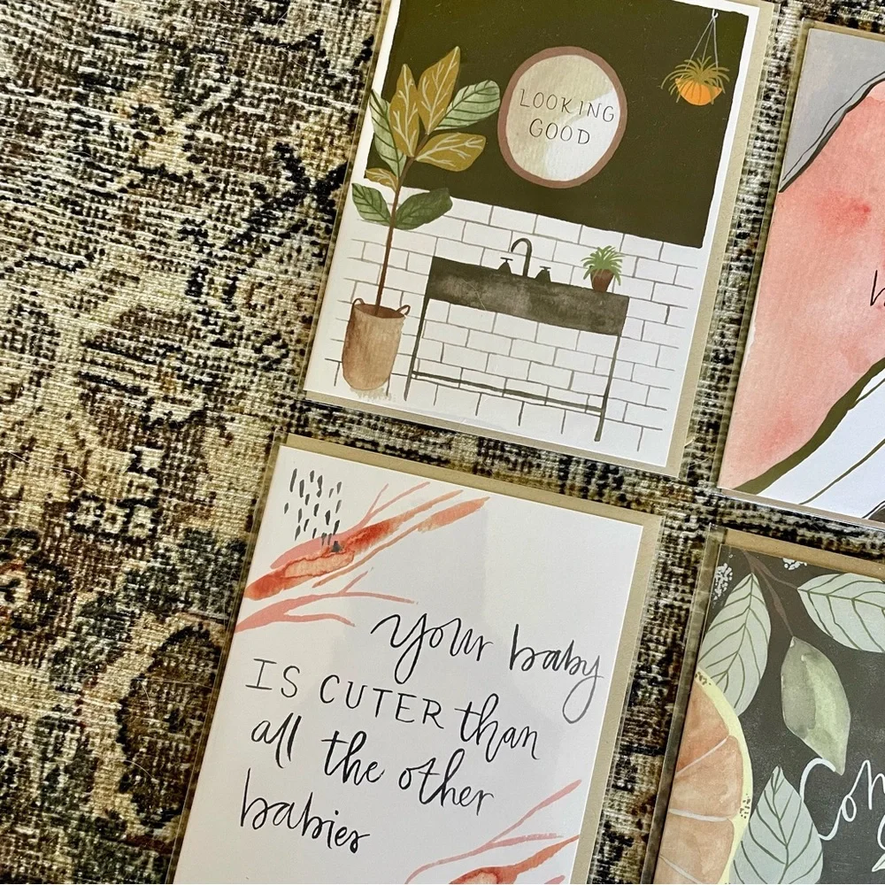 Lot of 5 Pen + Pillar Greeting Cards